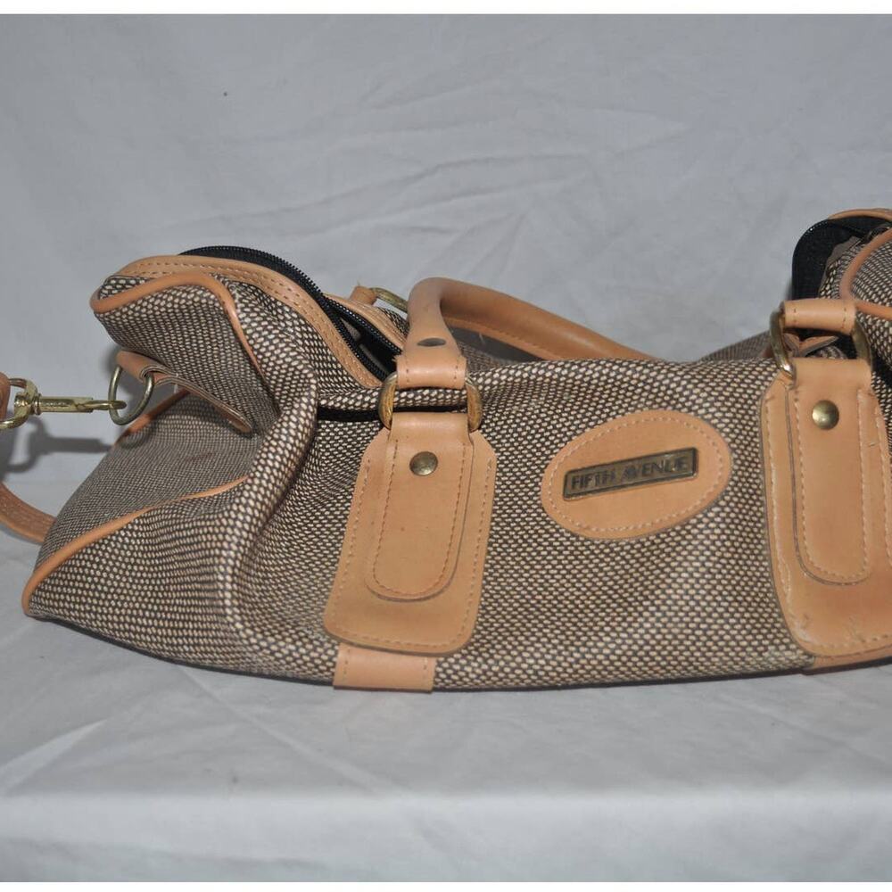 Saks Fifth Avenue Duffle - Tan and grey